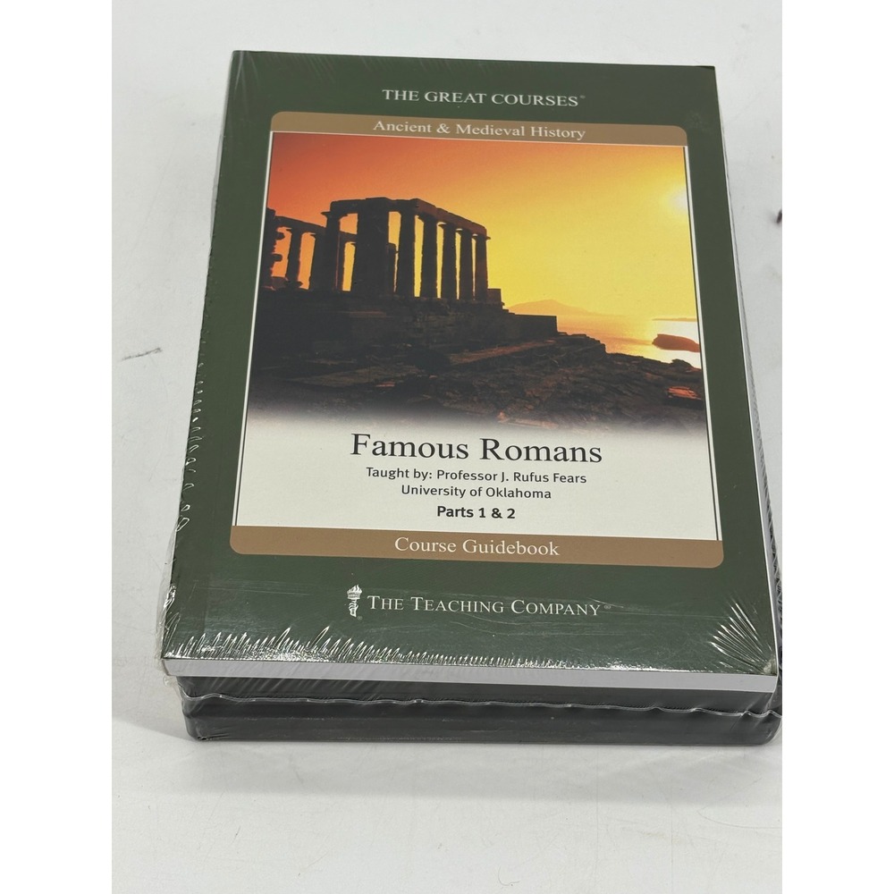 The Great Courses Famous Romans DVD Set & Guidebook Ancient Medieval History NEW